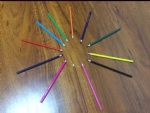 Zhuyou stationery 12 color plastic pencil