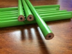 Deyi 塑料铅笔7inch HB三角杆 12支彩盒装(不带皮头) 仿木 环保