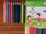 Mini 12 color plastic pencil in color box