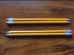 Deyi 塑料铅笔7inch HB六角黄杆12支彩盒装(带皮头) 仿木 环保