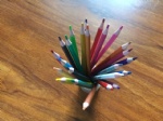 Hexagonal Color Recyclable plastic pencils
